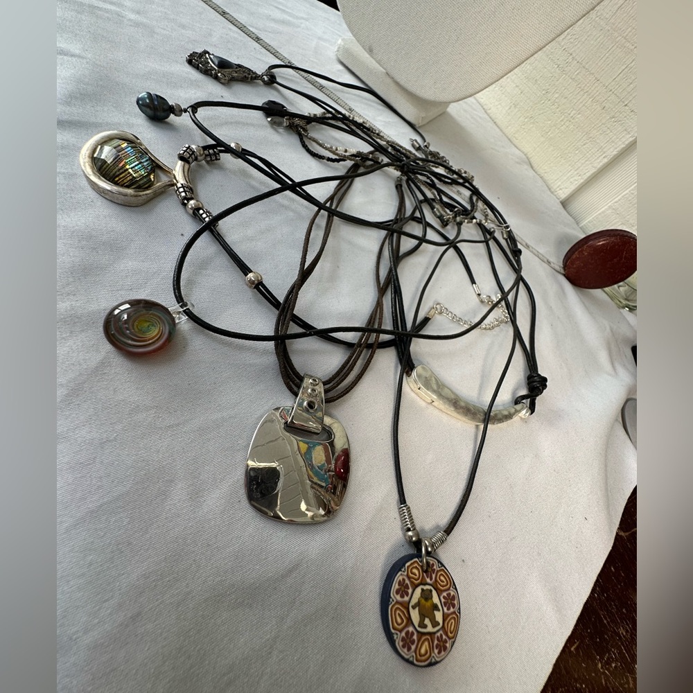 Eight boho casual vibe necklaces